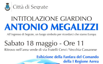 Intitolazione giardino Antonio Megalizzi a Segrate