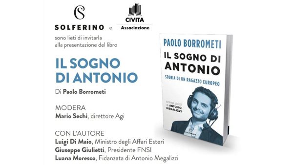 Presentazione del libro “Il sogno di Antonio” di Paolo Borrometi