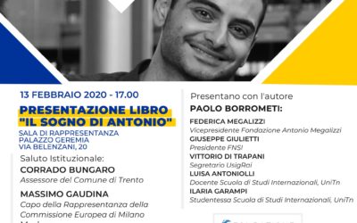 Presentazione libro “Il Sogno di Antonio” a Trento