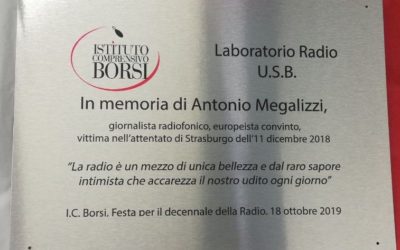 Intitolazione laboratorio webradio scolastico a Antonio Megalizzi dell’I.C. Borsi
