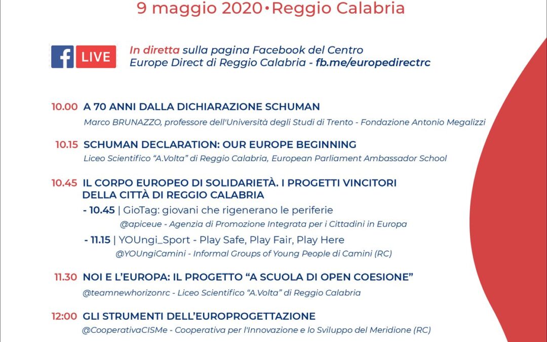 “Distanti ma uniti” con Europe Direct Reggio Calabria