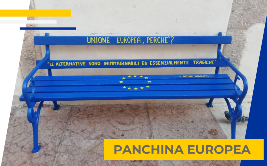 La panchina europea dedicata ad Antonio a Trento