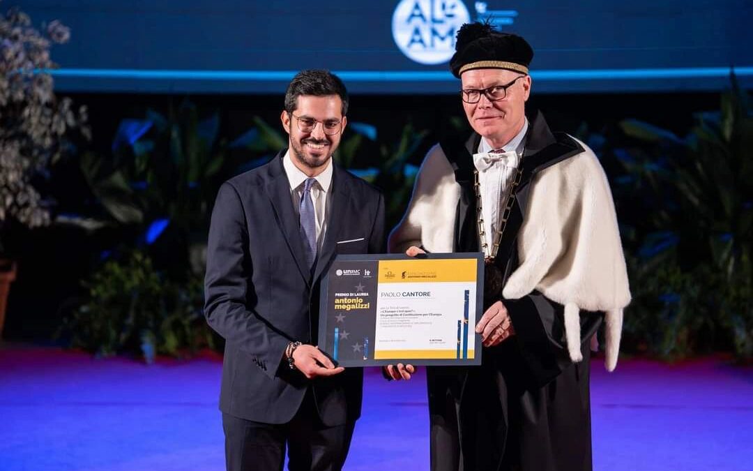Paolo cantore vince il premio di laurea all’unimc